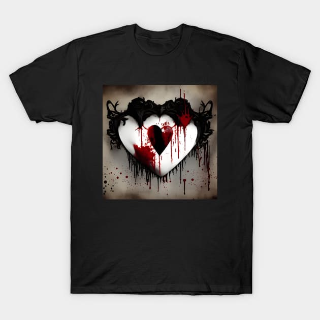 Gothic heart T-Shirt by Roguex